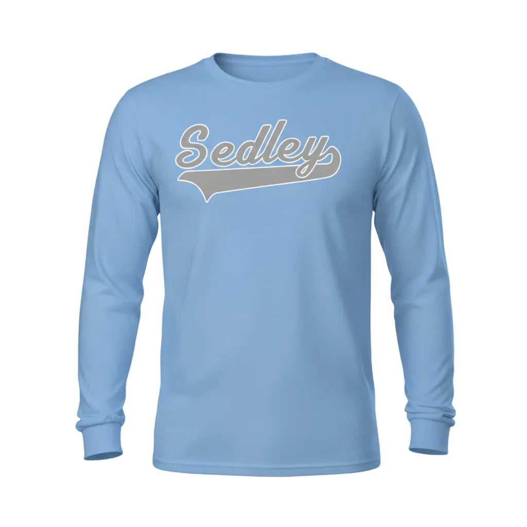 Sedley Super Fan Blue Gildan Long Sleeve T shirt