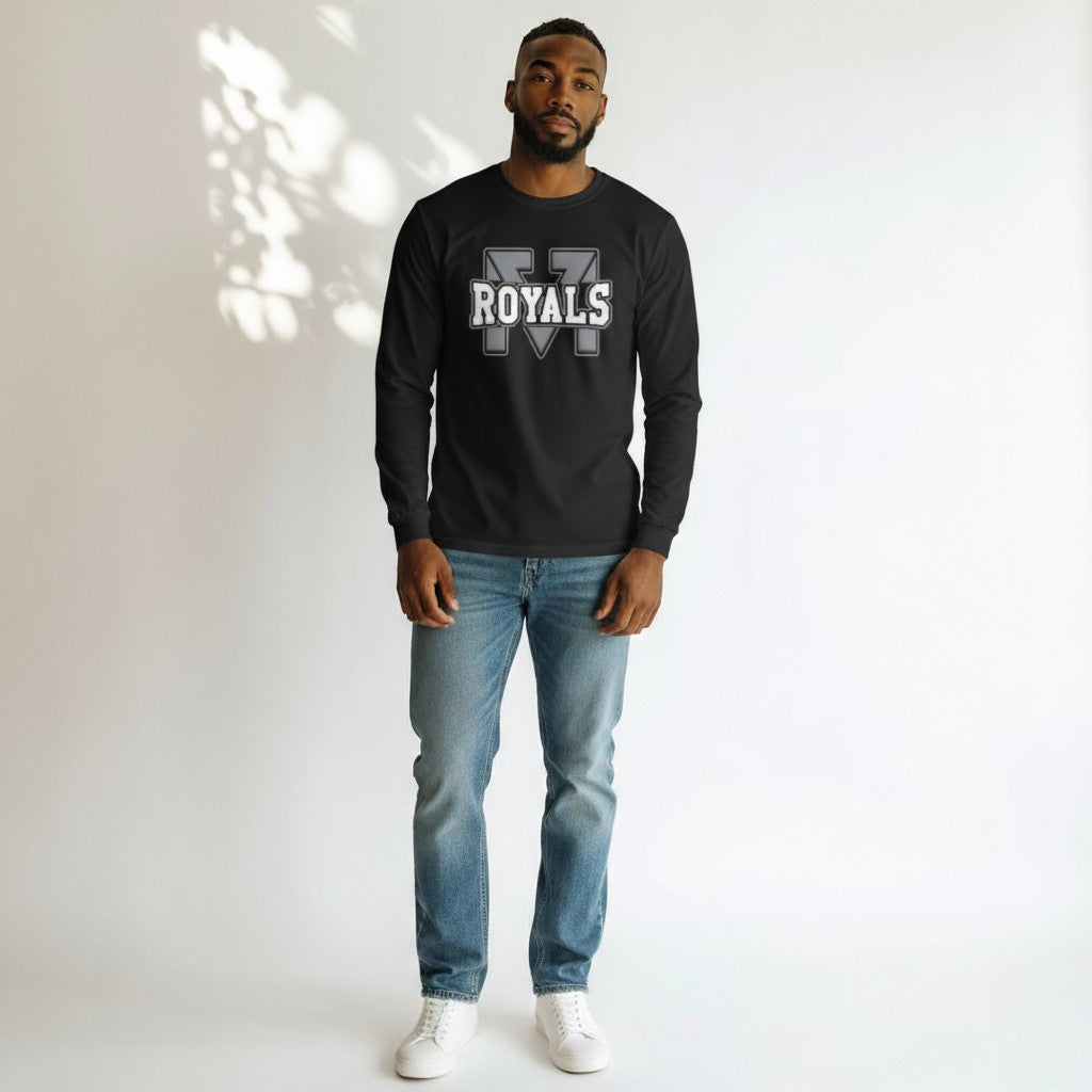 DTM Royals   " Black Out " Gildan Long Sleeve Shirt